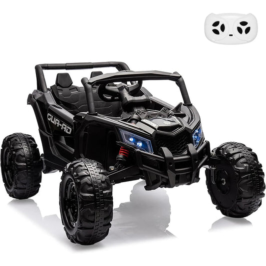 2 Seater Ride On Car, 24V Kids Ride On UTV Car w/Remote Control, 2×200W Motor Electric Vehicle LED Lights Off-Road Toy for Kids Ai-TechWorld 