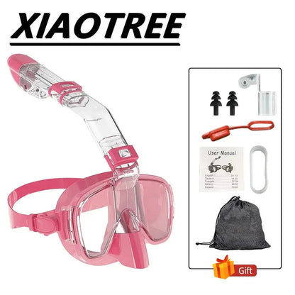 Underwater Snorkeling Half face Face Children Swimming Mask Set Scuba Diving Respirator Masks Anti Fog Safe Breathing for Adult Ai-TechWorld 