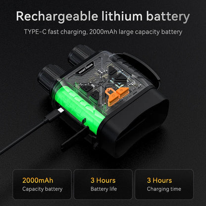 1080P Night Vision Binoculars 10x Digital 800m Full Dark Infrared Night Vision Telescope Goggles 2.8” Large Screen For Camping Ai-TechWorld 