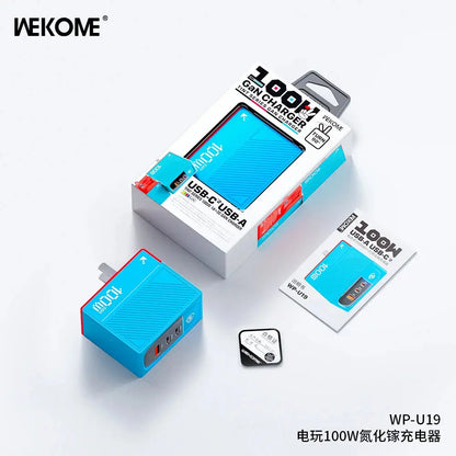 WEKOME GaN 100W Charger High Speed Fast Charging Type C Charger for Xiaomi 13 Samsung s23 ultra iPhone 15 pro max Macbook Pro Ai-TechWorld 