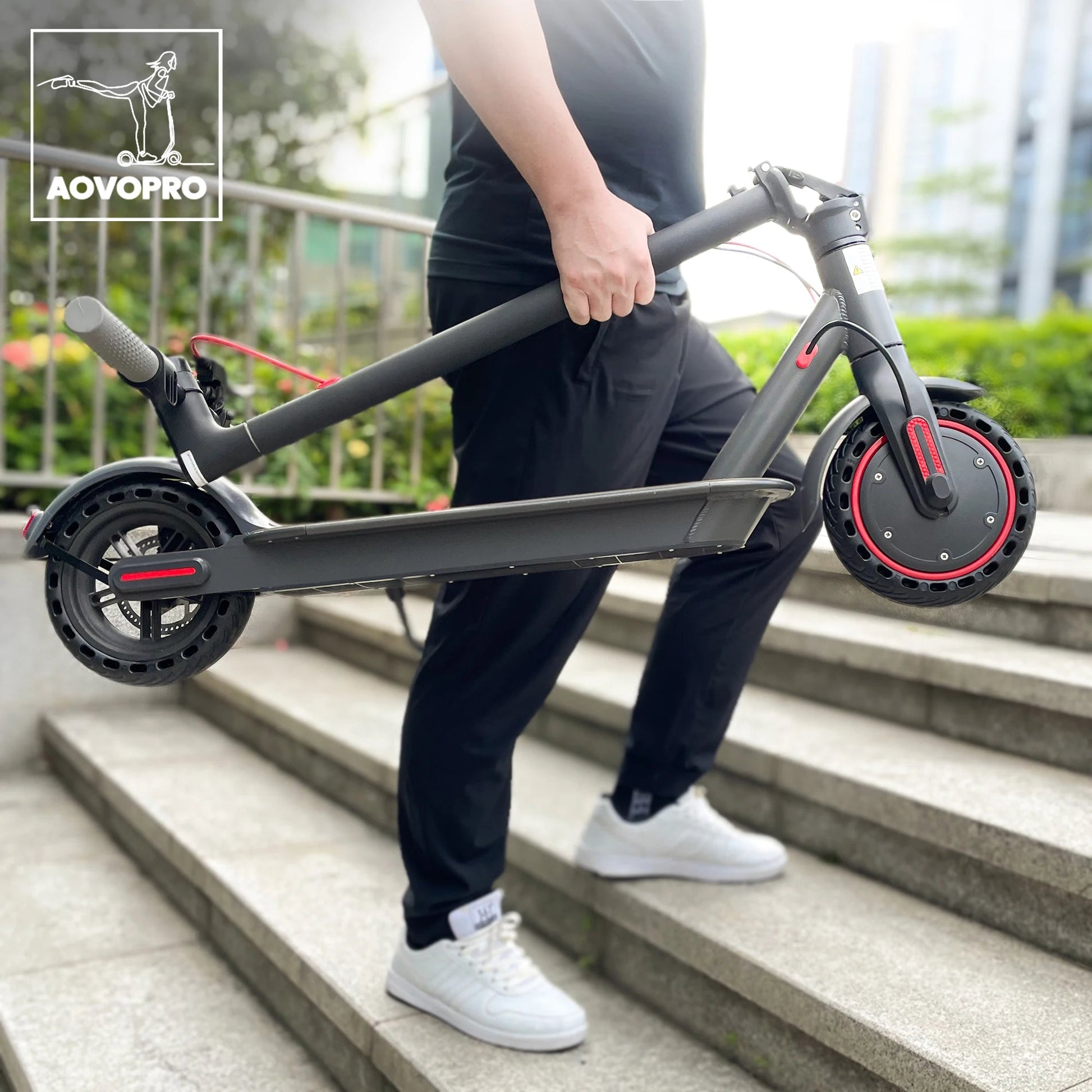 AOVOPRO ES80 350W Electric Scooter 10.5Ah 19mph Max Speed Smart APP Control 21miles Max Range Foldable E-Scooter for Adult Ai-TechWorld 