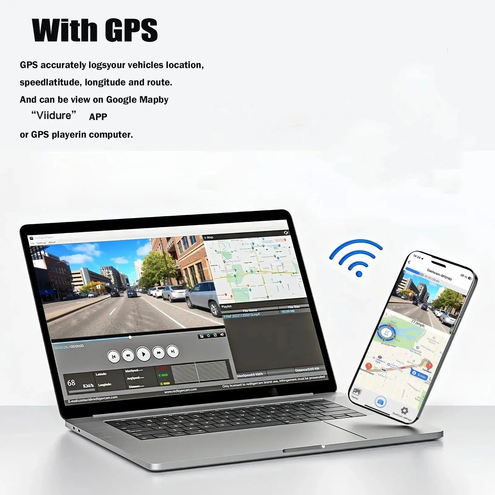 QOZ 4K UHD Dash Cam WIFI GPS Car DVR Front and Rear Dual Lens Auto Car Drive Recorder Night Vision G-Sensor 24H Parking Monitor Ai-TechWorld 