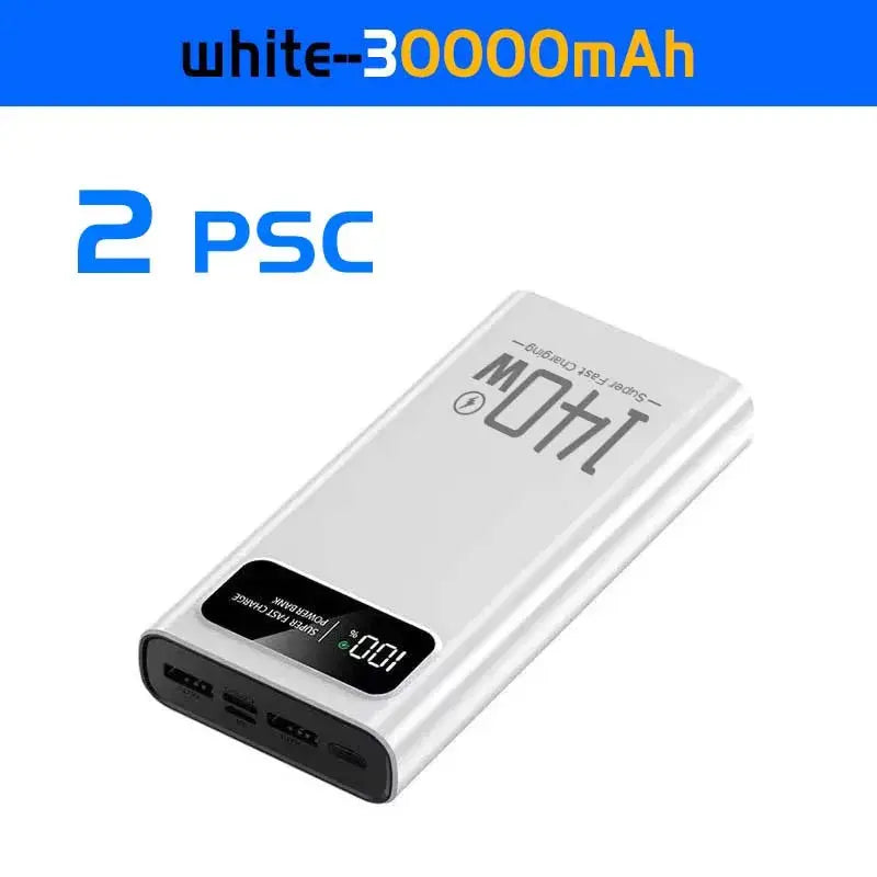 140W Power Bank  Super Fast Charging Battery High Capacity Digital Display 100000mAh Power Bank For Iphone Samsung Xiaomi Tablet Ai-TechWorld 