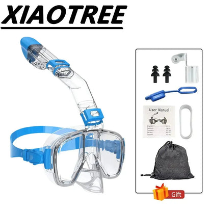 Underwater Snorkeling Half face Face Children Swimming Mask Set Scuba Diving Respirator Masks Anti Fog Safe Breathing for Adult Ai-TechWorld 