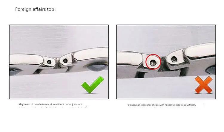 Magnet Improve Sleeping Fashion Rose Gold Couple Bracelet Men's and Women's Titanium Steel Diamond-Embedded Non-Fading Fancy Anti-Static Ai-TechWorld 