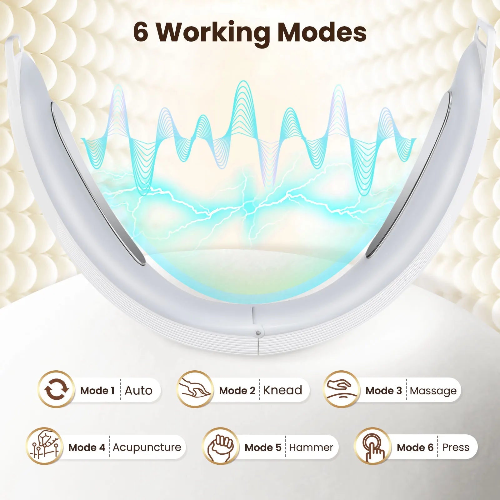 Electric V Face Lifting Beauty Device 6 Modes 8 Levels EMS Micro-current Firming Facial Massager Double Chin Removal Skin Care Ai-TechWorld 