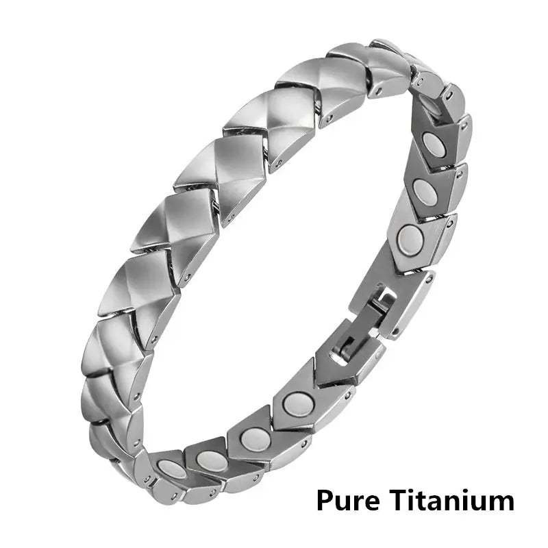 Pure Titanium Hematite Therapy Bracelet Tungsten Ceramic Blood Pressure Slimming Bracelet Weight Loss Bracelet Ai-TechWorld 