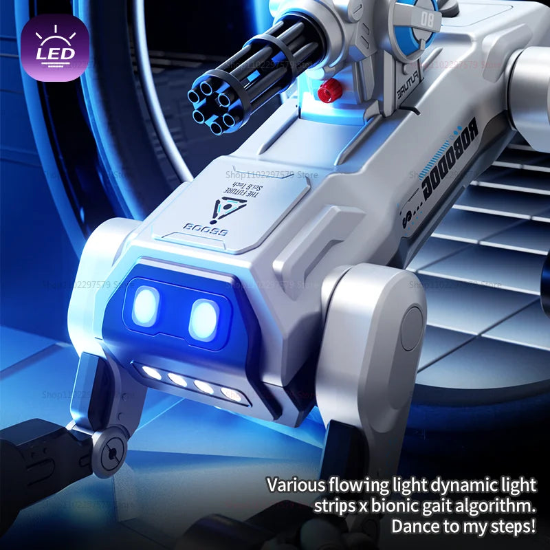 2025 New 2.4G Remote Control Robot Dog with Singing Dancing Follow Mode 360° Rotating launching Cannon Puppy Toys Gifts For Kid Ai-TechWorld 