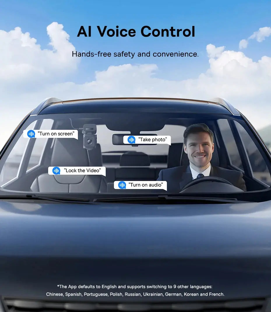 Baseus 3K Dash Cam VD1 Front and Rear Cam HD Built-in GPS Galileo Supercapacitor Car DVR Car Camera Recorder Support 24H Parking Ai-TechWorld 