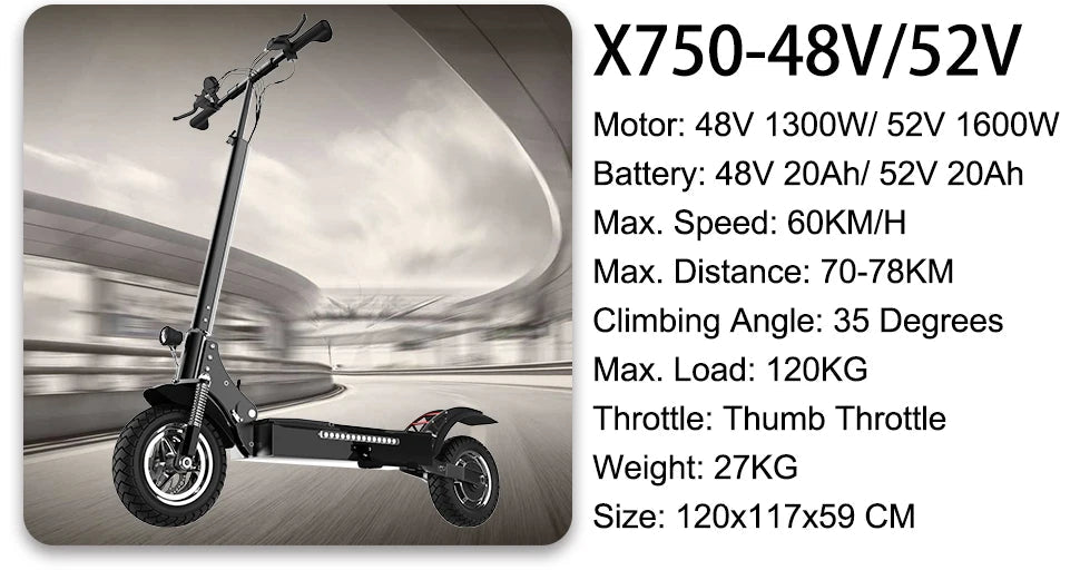 [8 models]10/11 Inch 48V-72V 1000W-6000W Electric Scooter 50-85km/h Fast E Scooter Off Road Electric Kick Scooter Foldable Adult Ai-TechWorld 