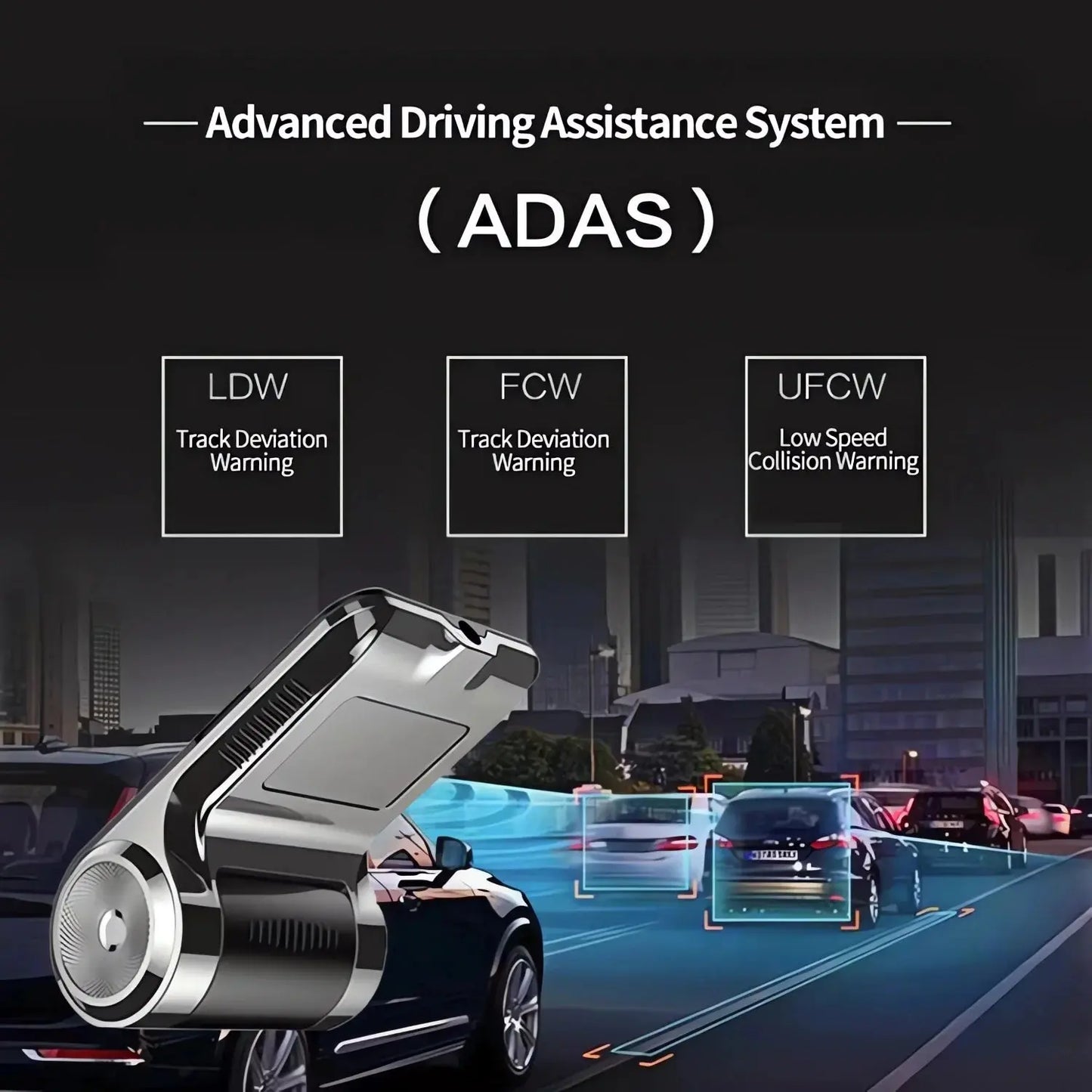 USB Car DVR For Android Media Navigator Dash cam HD Camera Driving Recorder Comes with ADAS Driving Assistance Function Ai-TechWorld 