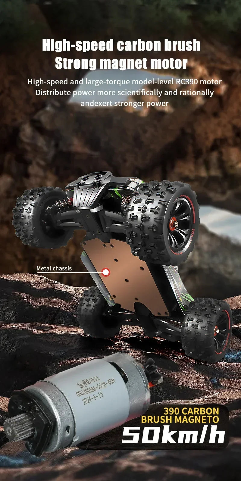 9522PRO 85KM/H High-speed RC Car Brushless Four-wheel Drive Off-road Drift 1:16 Professional Racing Car 9522 50KM/H Boy's Toy Ai-TechWorld 