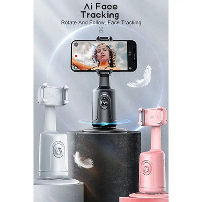 360-degree Follow-up Gimbal Stabilizer Smart Ai Face Recognition Mobile Phone Selfie Stick Tracking Gimbal Ai-TechWorld 