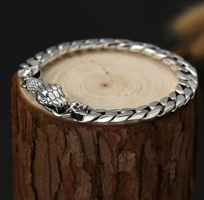 Lion head animal bracelet for men stainless steel braided chain wristband bracelet fashion hip hop jewelry Ai-TechWorld 