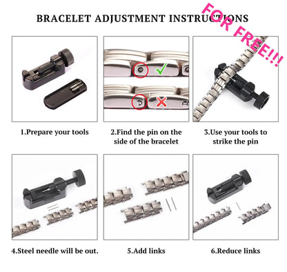 ARADOO Copper Bracelet for Men 100% Pure Copper Magnetic Link Bracelets Jewelry Gift with Adjustable Sizing Tool Ai-TechWorld 