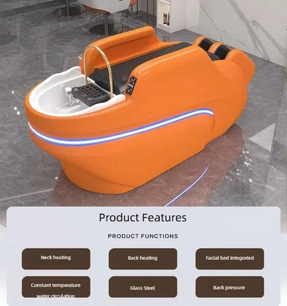 Professional Shampoo Chair Wash Hair Salon Head Spa Bed Shampoo Chair Stylist Luxury Electronic Massage Full Cadeiras Furniture Ai-TechWorld 