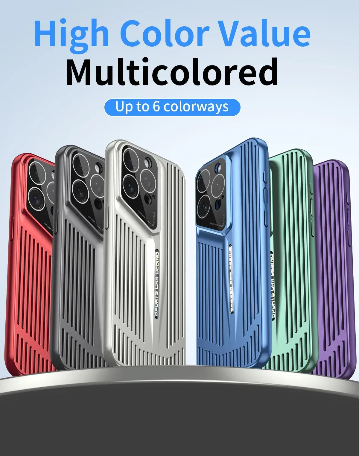 Comes With lLns Film Breathable Heat Dissipation Cooling Cases For iPhone 16 15 Pro Max 14 13 12 11 PC Hard Back Covers Ai-TechWorld 