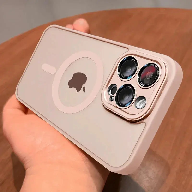 Magnetic Luxury Matte Translucent Armor Shockproof Case For iPhone Ai-TechWorld 