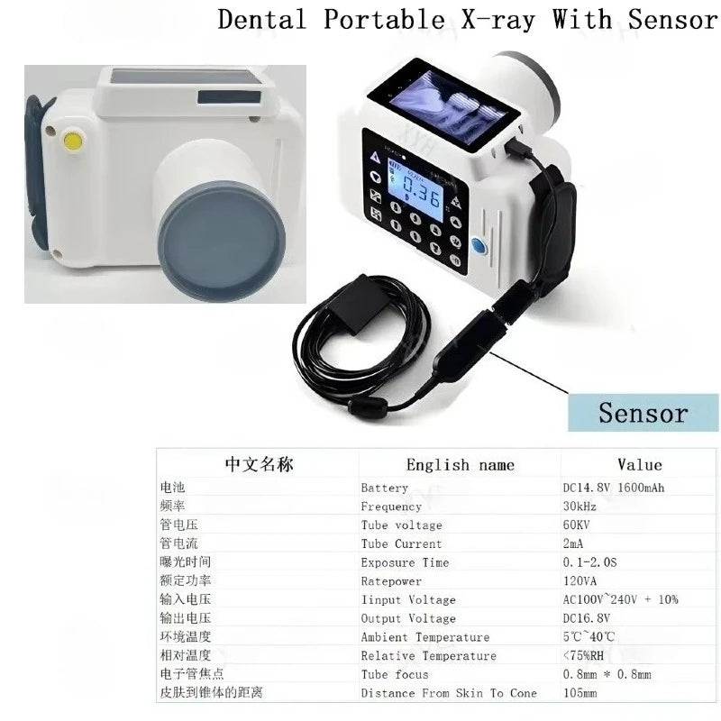 Ultralight Portable Dog Teeth Machine LCD Touch Screen Hand Held X Dental Unit Portatil Veterinary X-ray Sensor Ai-TechWorld 