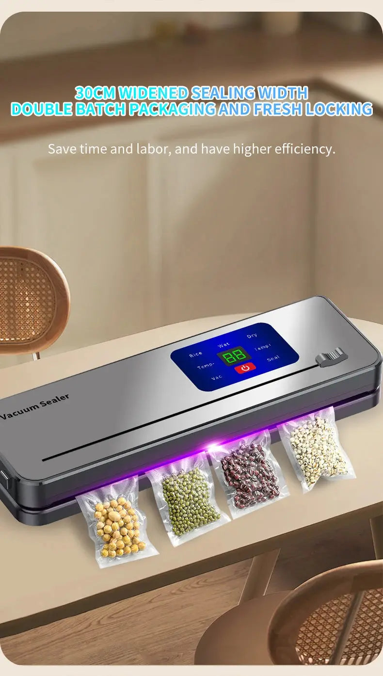Wireless Portable Charging Vacuum Sealing Machine With Multi Package Vacuum Touch Button And Sealed Countdown Display Ai-TechWorld 