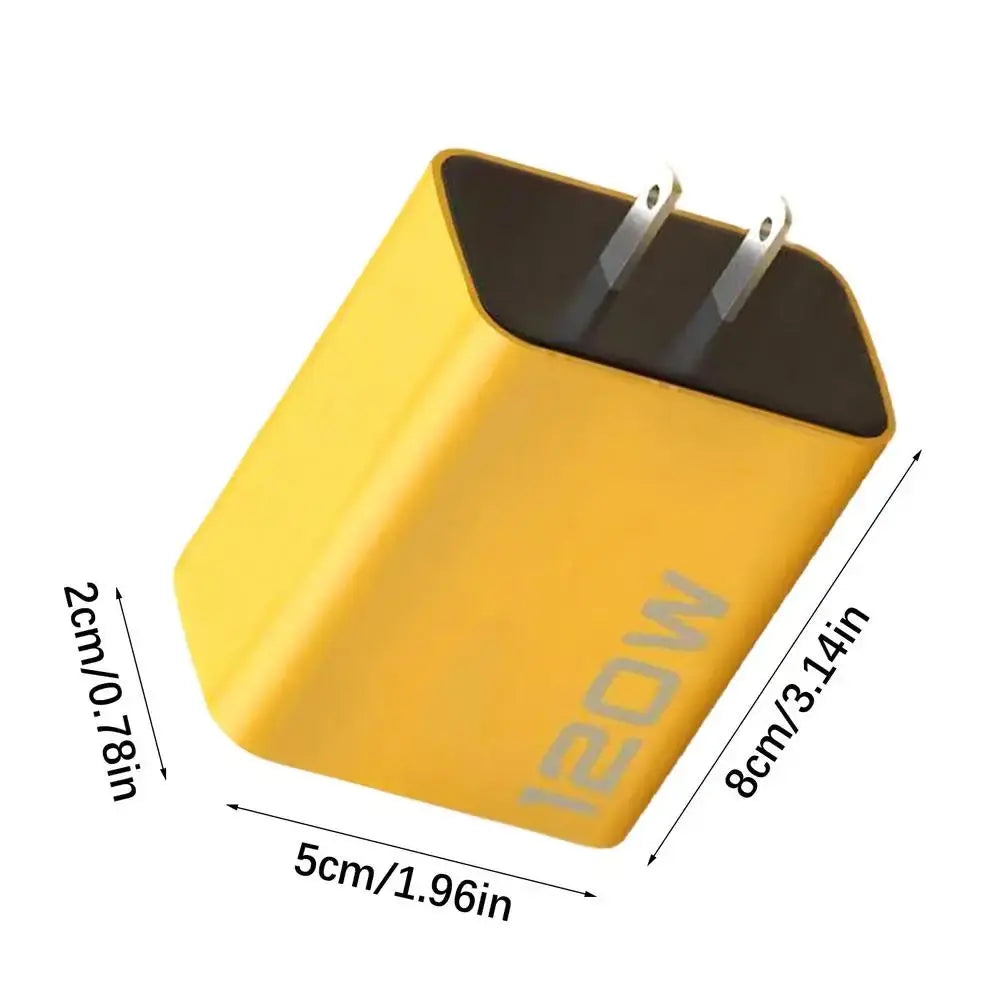 4 Ports 120W USBC Charger Super Fast Charging PD Wall Phone USB Charger Type C Adapter For iphoneXiaomi HuaweiSamsung Ai-TechWorld 
