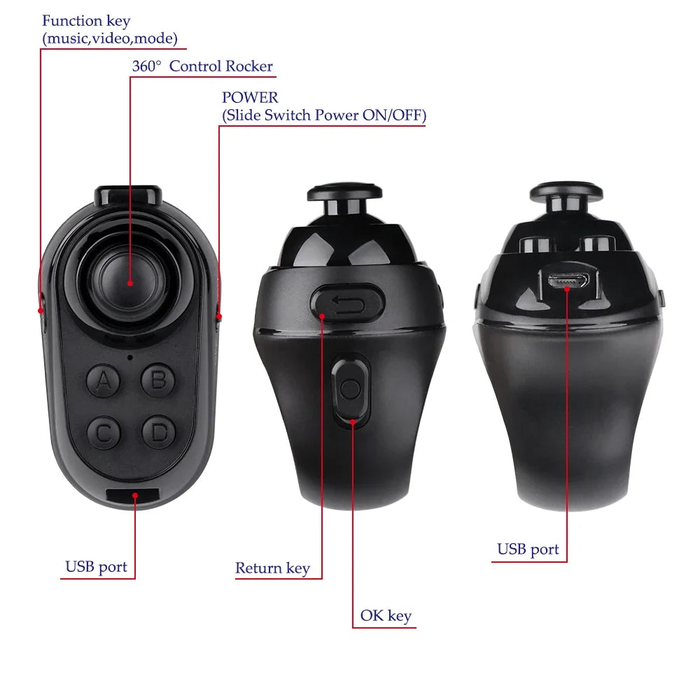 Wireless Bluetooth Gaming Finger Mouse Remote Control Handle Adapter Gaming Mause Pages Function Tablet Mobile Phone Android Ai-TechWorld 