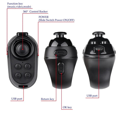 Wireless Bluetooth Gaming Finger Mouse Remote Control Handle Adapter Gaming Mause Pages Function Tablet Mobile Phone Android Ai-TechWorld 