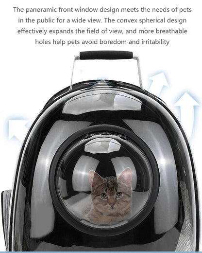 Pet Cat Carrying Bag Space Pet Backpacks Breathable Portable Transparent Backpack Puppy Dog Transport Carrier Space Capsule Bags Ai-TechWorld 