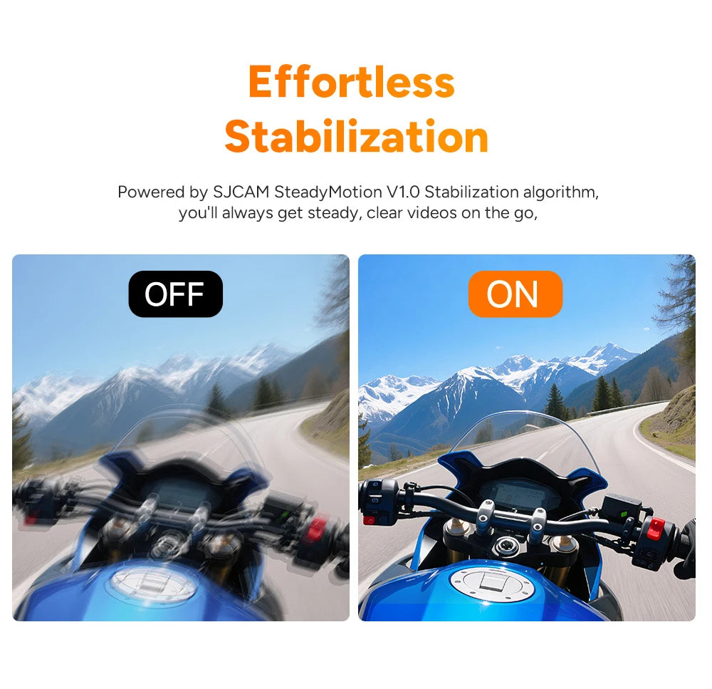 SJCAM C400 Action Camera Handheld Stabilized Night Vision Camera Vlog Outdoor Live Streaming Bike Mount Dashcam Sjcam Camera Ai-TechWorld 