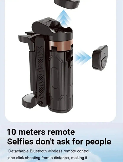 2025 new Selfie Stick Tripod with Wireless Bluetooth Remote, Portables Foldable Stand for iPhone Smartphone Vlog Shooting Record Ai-TechWorld 