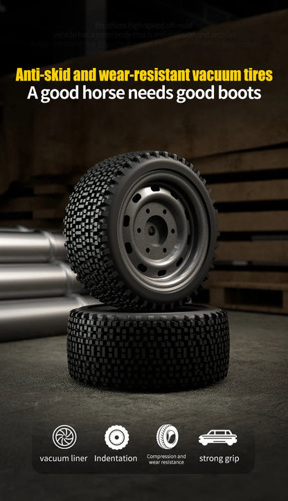 Teeggi 16101 /16102 PRO 1:16 High Speed RC Car With LED Light Drift 70KM/H 4WD RC Off-Road Car Monster Truck Toy For Kid Gifts Ai-TechWorld 