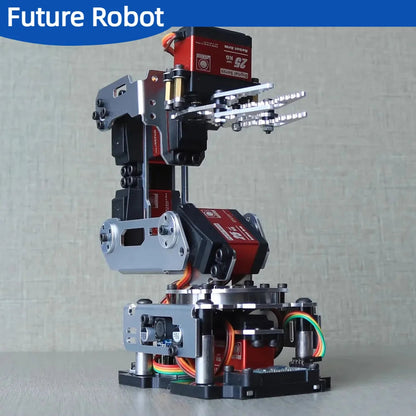 6 Dof Robot Arm Clamp Claw APP RC Control Metal Mechanical Robotics with Digital Servos for Arduino DIY Kit Programmable Robot Ai-TechWorld 