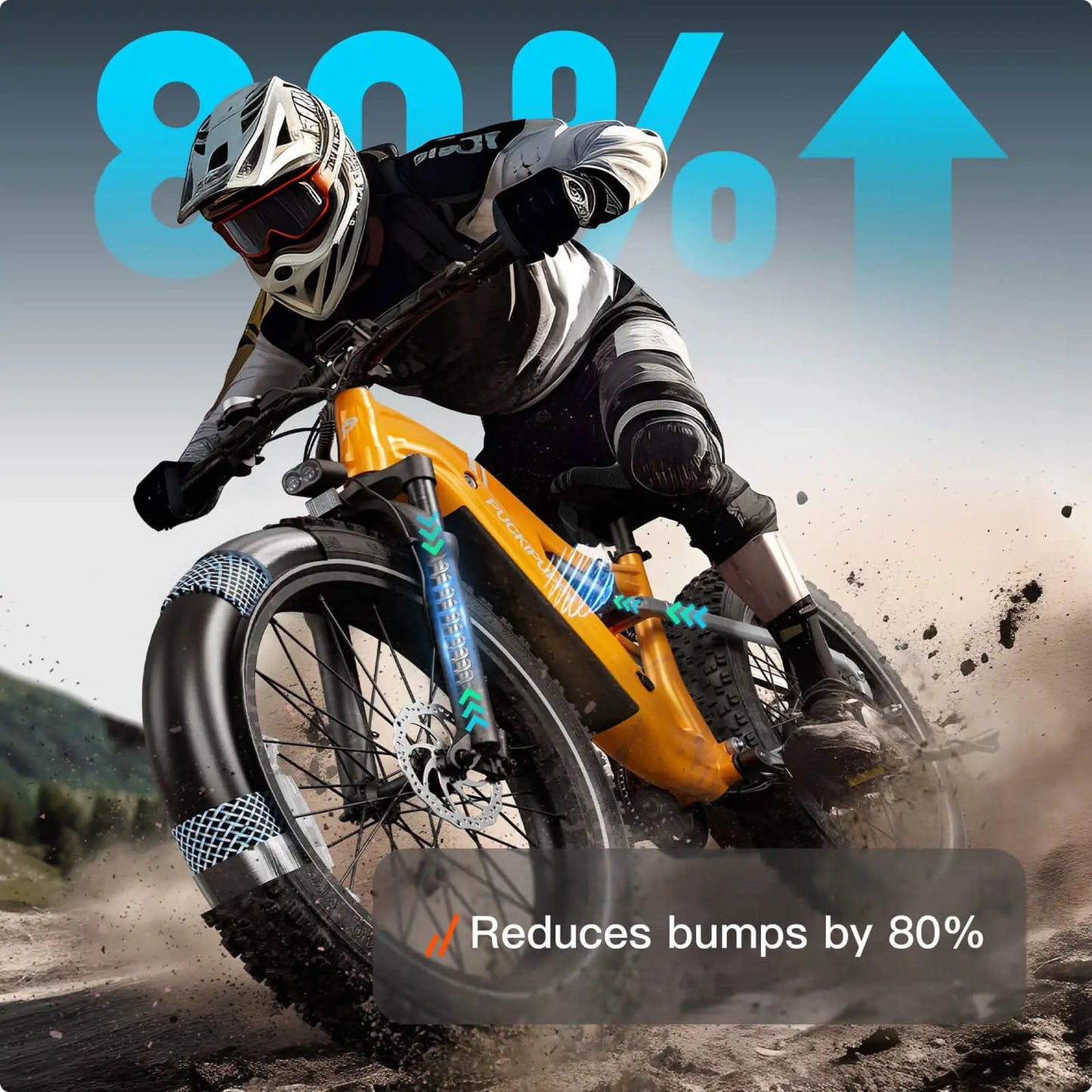 PUCKIPUPPY Labrador pro Electric Bike 1350W Peak 48V 20AH Battery Ebike 26" Fat Tire Electric Mountain Bike 2-Year Warranty Ai-TechWorld 