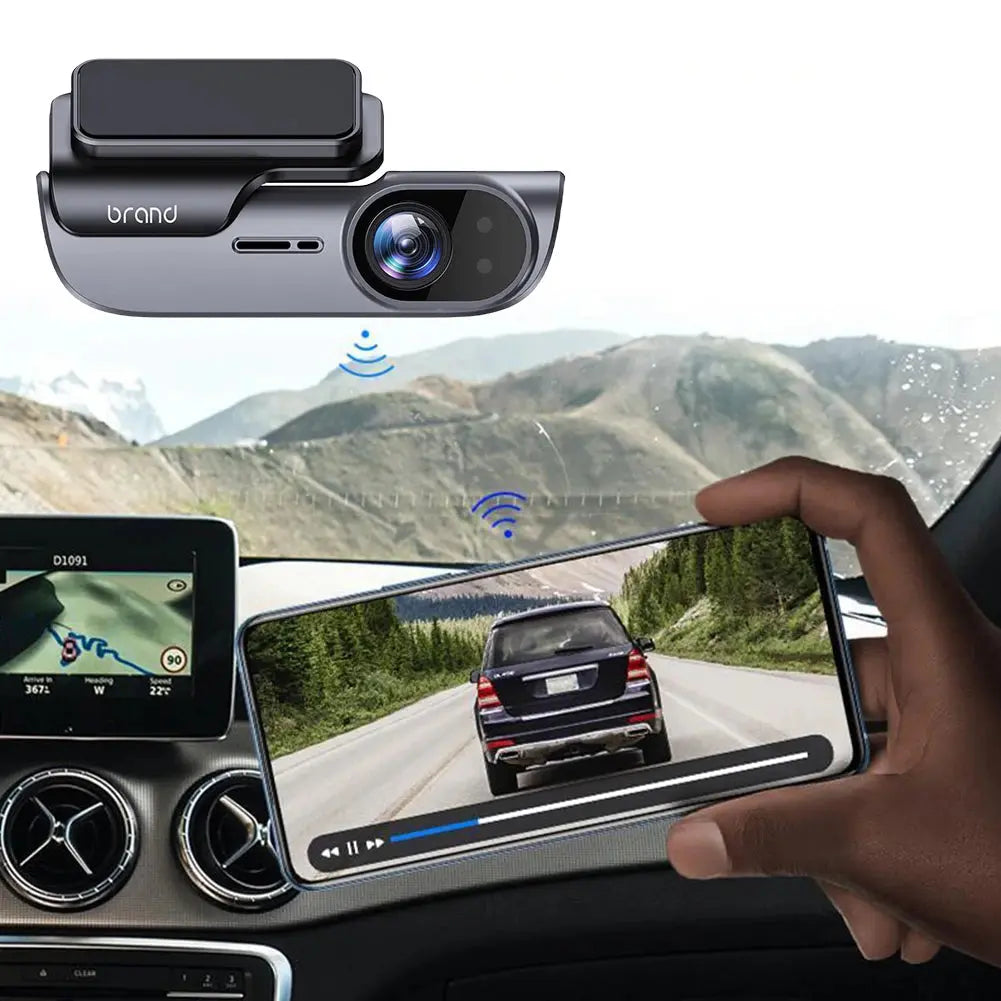 4K Car Dash Camera with GPS Wi-Fi Car DVR UHD Recording Video Recorder 24H Parking Monitor Driving Vehicle Cam Night Vision Ai-TechWorld 