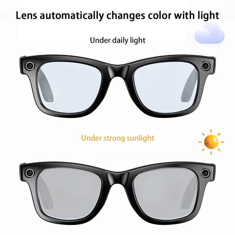 Xiaomi 800W Pixel Smart Glasses With AI Camera Recognition Video Recording Bluetooth Calling Music Playback Glasses For Gifts Ai-TechWorld 