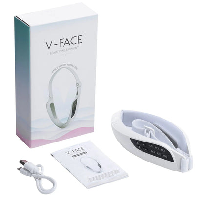 Electric V Face Lifting Beauty Device 6 Modes 8 Levels EMS Micro-current Firming Facial Massager Double Chin Removal Skin Care Ai-TechWorld 