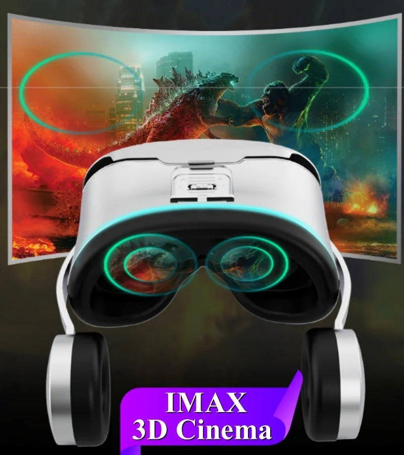 Original J70 4K Wireless Virtual Reality VR Glasses Stereo 3D Videos Google Cardboard Box Headset Helmet for Smartphone Max 6.7" Ai-TechWorld 