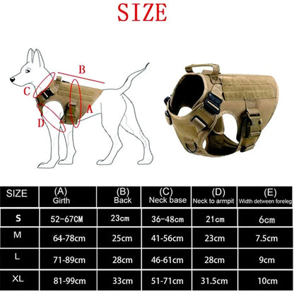 Tactical Military Vest Pet German Shepherd Golden Retriever Tactical  Training Dog Harness and Leash Set For All Breeds Dogs Ai-TechWorld 