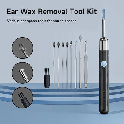 WiFi Endoscope 4.2mm 1080P Ear Picker Camera with Ear Spoon Base for iOS/Android Ear Cleaning Otoscope with Ear Wax Removal Tool Ai-TechWorld 