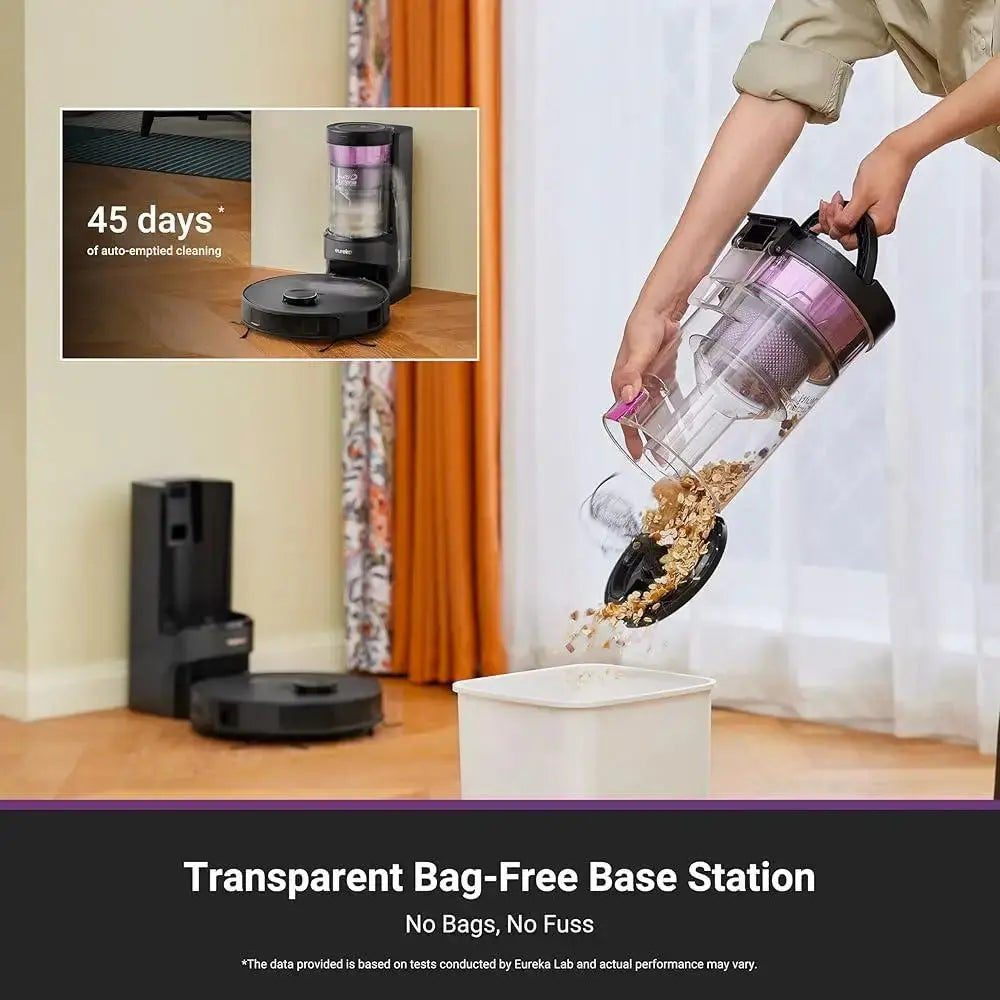 Robot Vacuum Cleaner Self Emptying Station Suction Power LiDAR Navigation Ai-TechWorld 