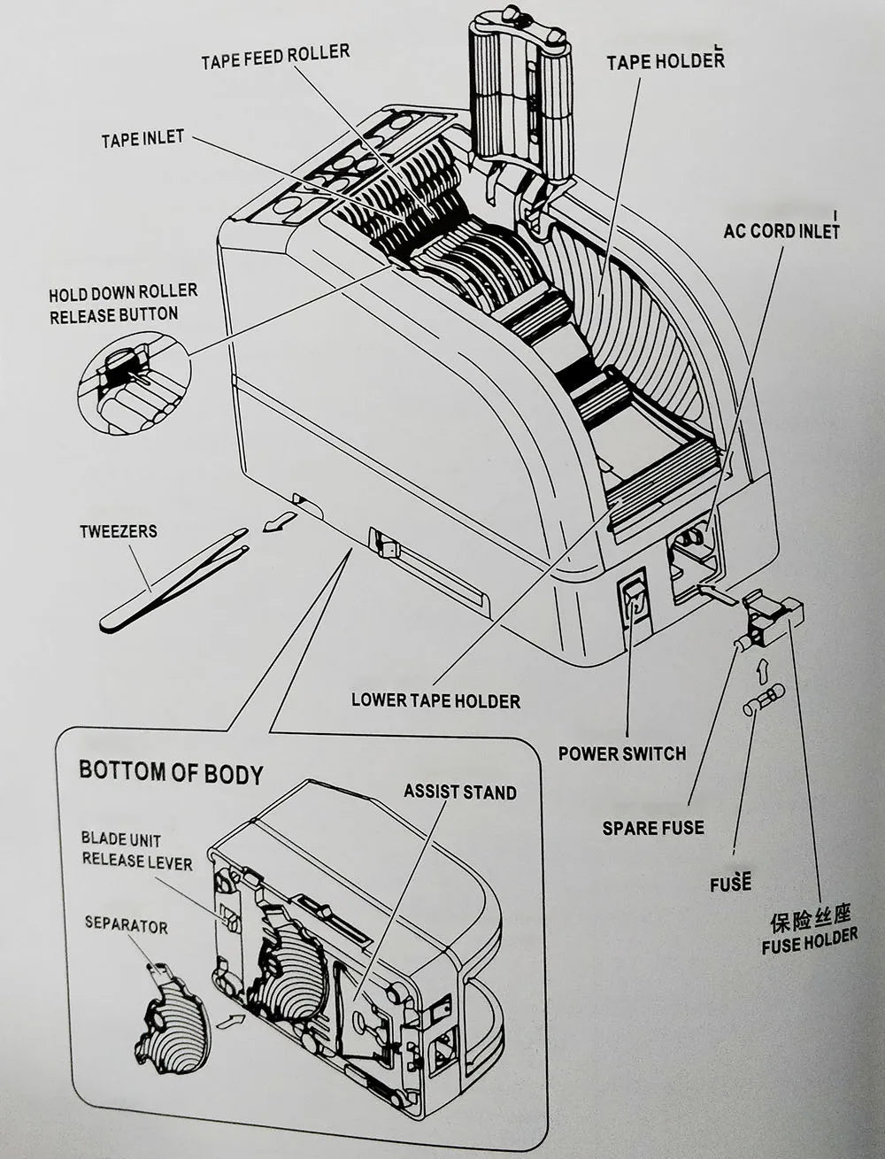 ZCUT-9 Automatic Adhesive Tape Machine Auto 6-60mm Tape Cutter Packaging Cutting Machine Electric 110V 220V Tools for Factory Ai-TechWorld 