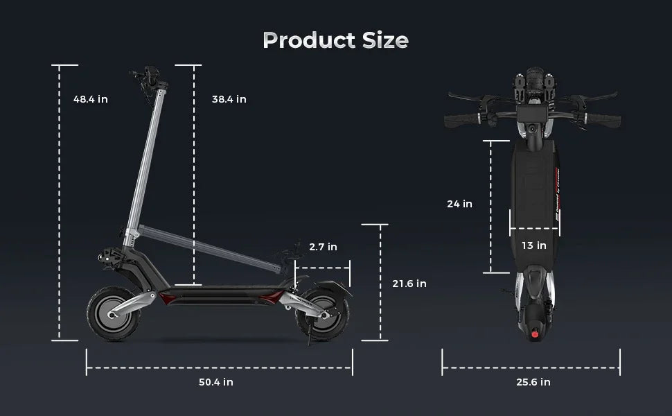 Circooter Raptor pro adult escooter, 1600W motor, 48V 20AH folding E-scooter, 10-inch tire, E-mountain scooter, electric scooter Ai-TechWorld 