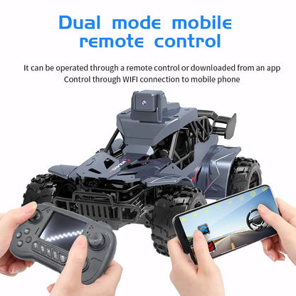 Rc Car with Camera Lcd Remote Fpv Real Time Transmission High Speed 2.4g Remote Control Car Voice Chat Toys For Kids Adults Ai-TechWorld 