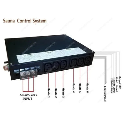 Infrared Sauna Control Panel and Box Digital Temperature Timer Adjustable Home Spa Therapy Ai-TechWorld 
