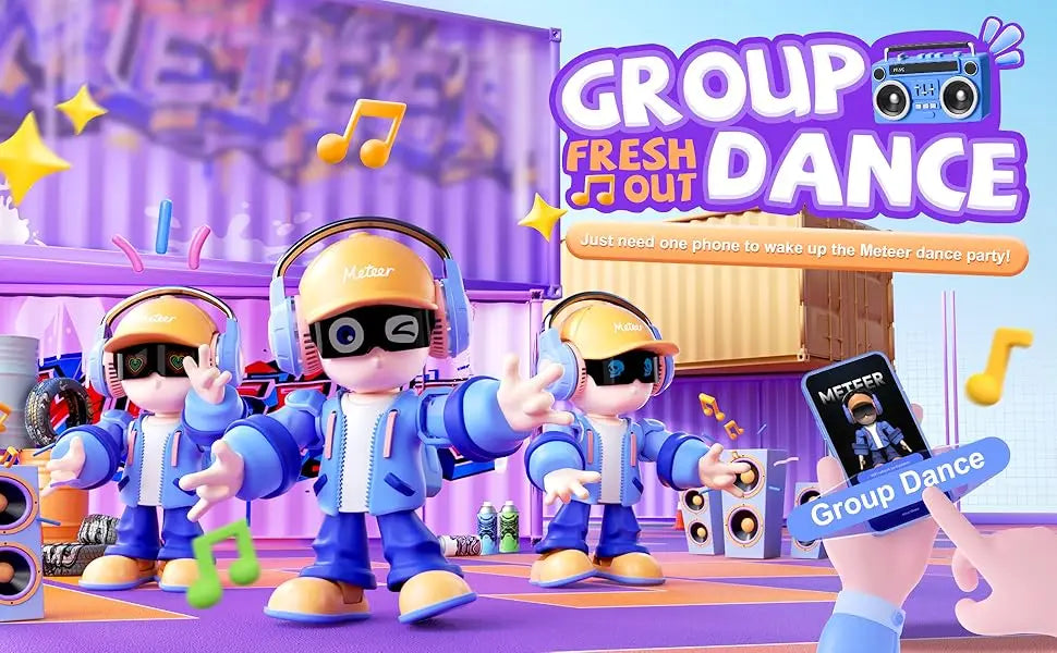 Meteer AI Smart Robot | Voice Chat,Music Dancing Bluetooth,Pet companionship,App Controlled,Birthday Christmas Party Gifts Ai-TechWorld 