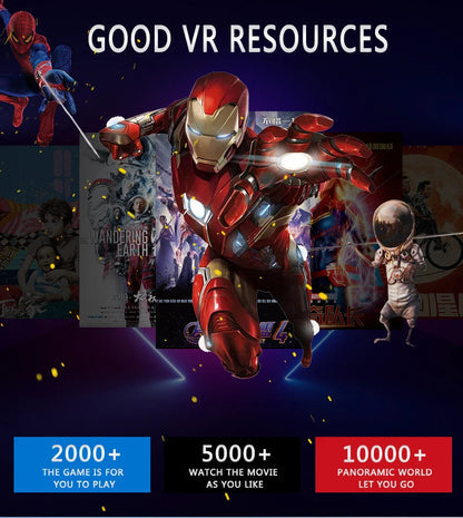 Original J60 4K Wireless Virtual Reality VR Glasses Stereo 3D Videos Google Cardboard Box Headset Helmet for Smartphone Max 6.7" Ai-TechWorld 