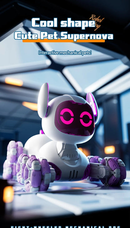 Y9 RC Robot Dog Toy 2.4G Radio Remote Control 8WD Mechanical Pet Dog Touch-sense Music Stunt Electric Toy for Girl Boy Kids Gift Ai-TechWorld 