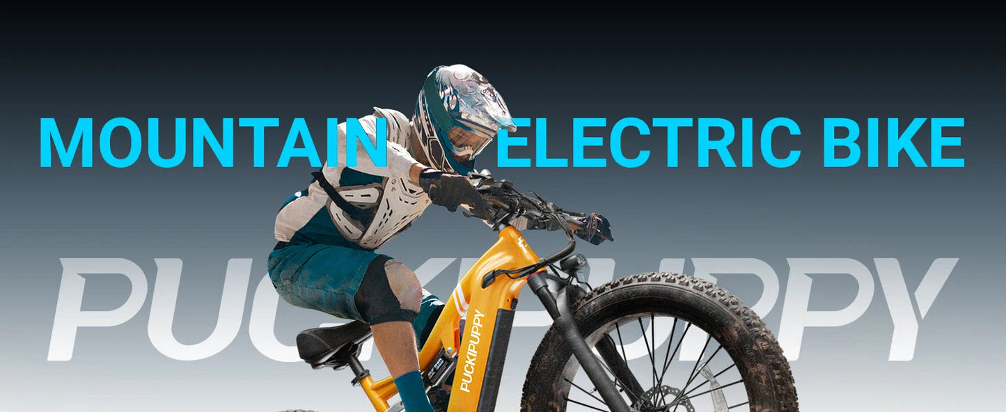 PUCKIPUPPY Labrador pro Electric Bike 1350W Peak 48V 20AH Battery Ebike 26" Fat Tire Electric Mountain Bike 2-Year Warranty Ai-TechWorld 