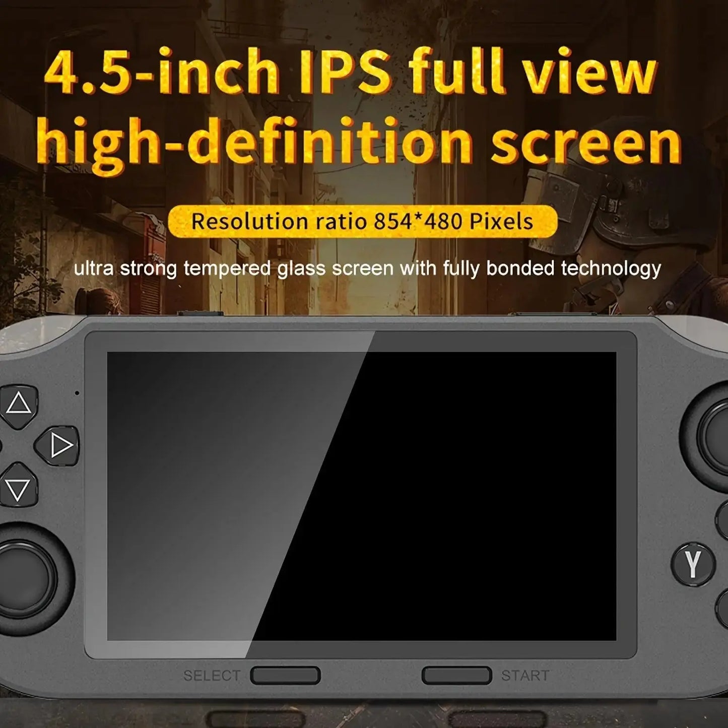 WUDS SF3000 Retro Handheld Game Console, 4.5 Inch IPS Screen Games Machine, Wireless Mini Portable Game Player Ai-TechWorld 
