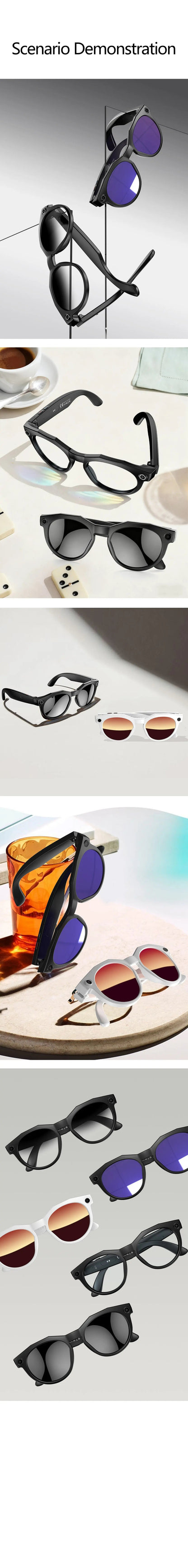 2026 New 4K HD AI Smart Glasses Men 800W Pixel Camera Bluetooth Call 4GB WIFI Transmission Voice Assistant Smart Glasses Women Ai-TechWorld 